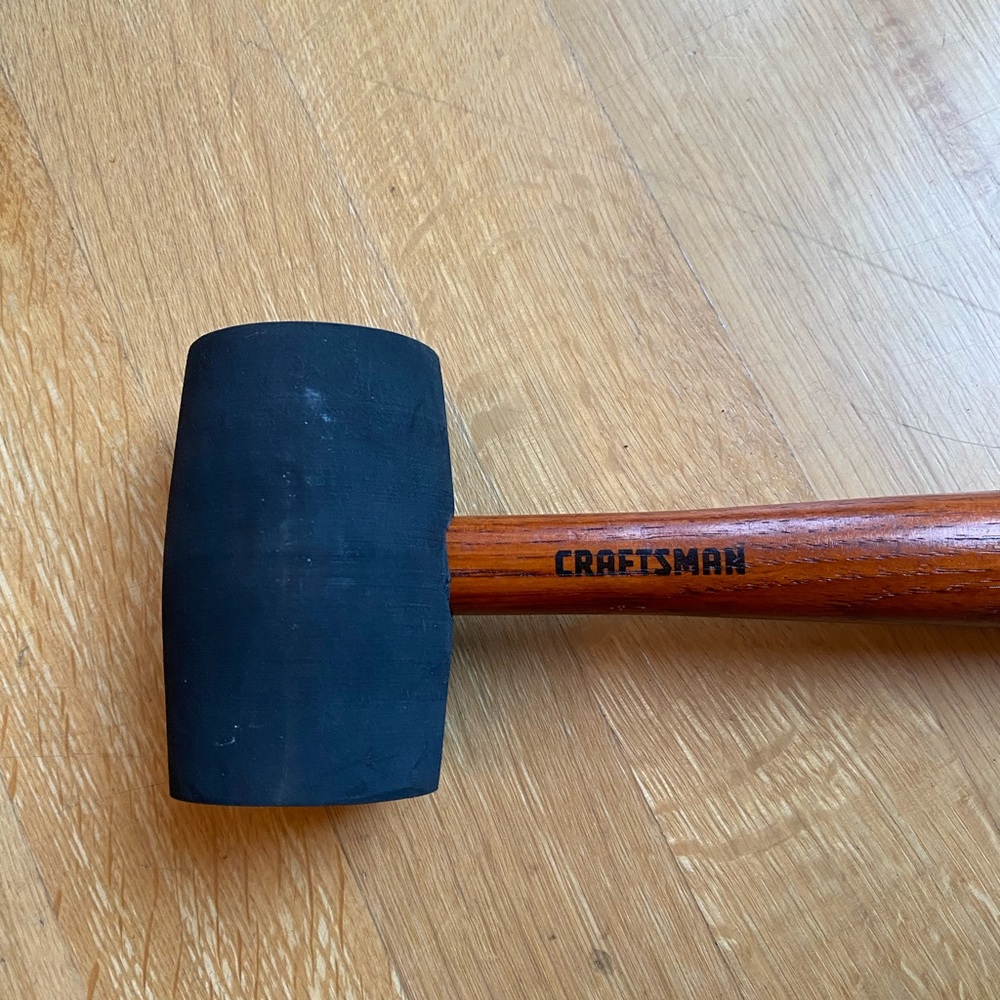 RARE Craftsman Rubber Mallet 45787 Hickory Handle LIKE NEW - Picture 9 of 15